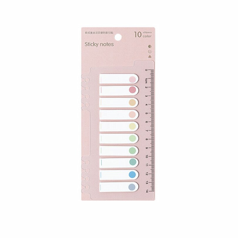 The9 Fresh Series Notebook Self-Stick Notes Schedule Self Adhesive Memo Pad Sticky Notes Bookmark Planner Stickers: Navy Blue
