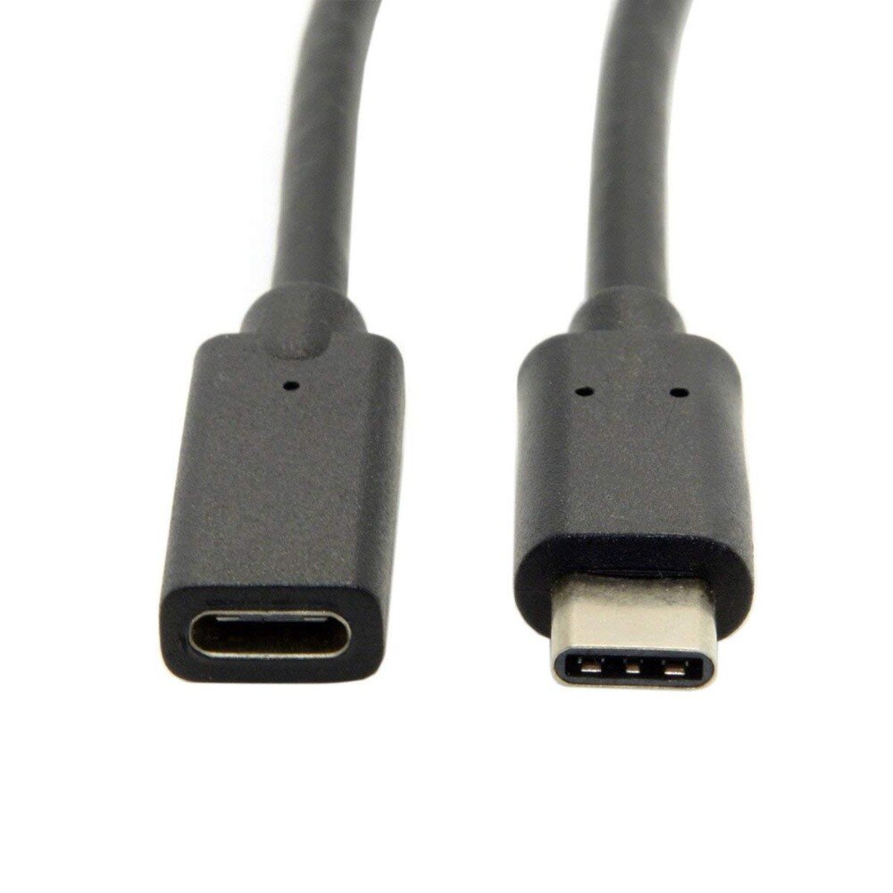 30cm usb type c forlængerkabel usb 3.1 usb-c han til hun forlænger ledning forlængerledning stik dock til macbook og google