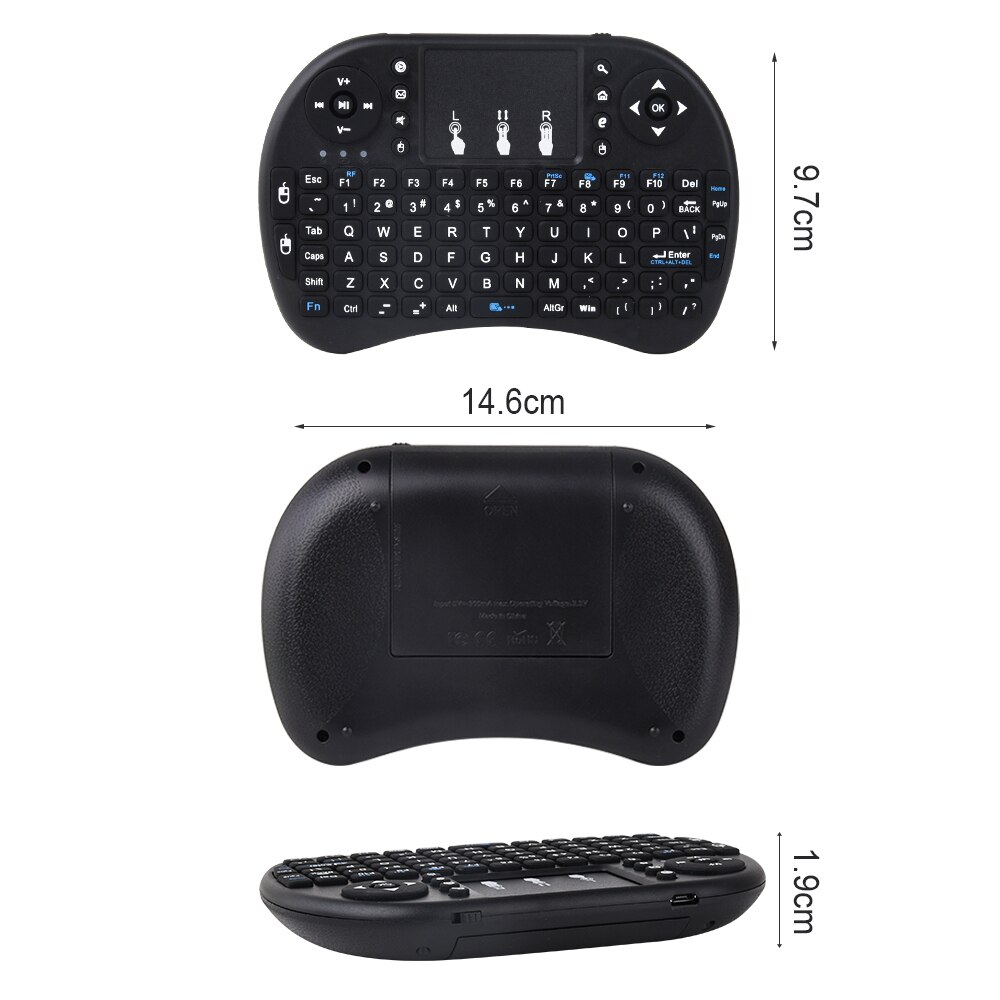 Touyinger-mini teclado i8 air mouse, mouse multimídia remoto com touchpad portátil para projetores android e smart tv