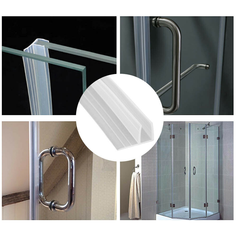 F Typ transparentes Gummi glas wasserdichter warmer Dichtung streifen Balkon Badezimmer tür und Fenster dichtung streifen für 6mm Glas