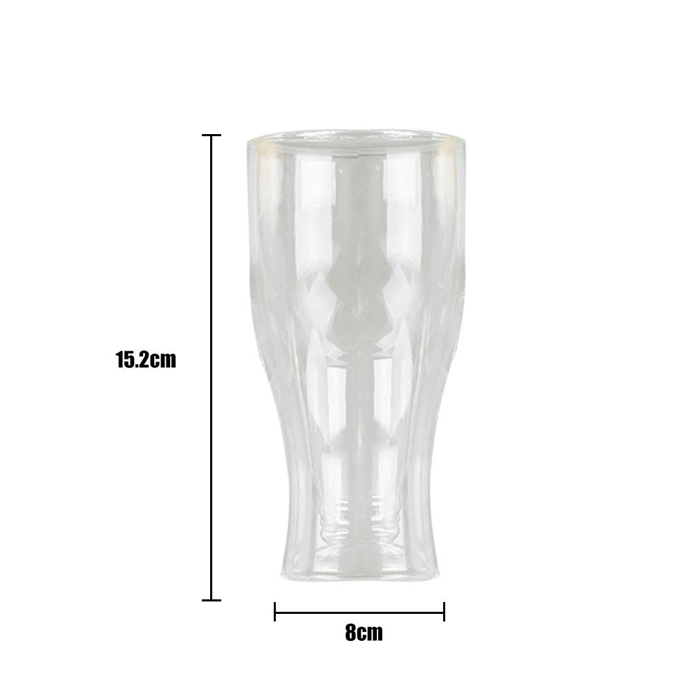 250ML Double Layer Acrylic Plastic Inverted Cup Beer Mug Bar Daily Dining Special Wine Glass