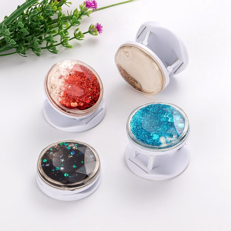 Luxe Glitter Drijfzand Telefoon Houder Ring Grip Opvouwbare Stand Sterren Houders Voor Smartphones En Tablets Mobiele Telefoon Iphone