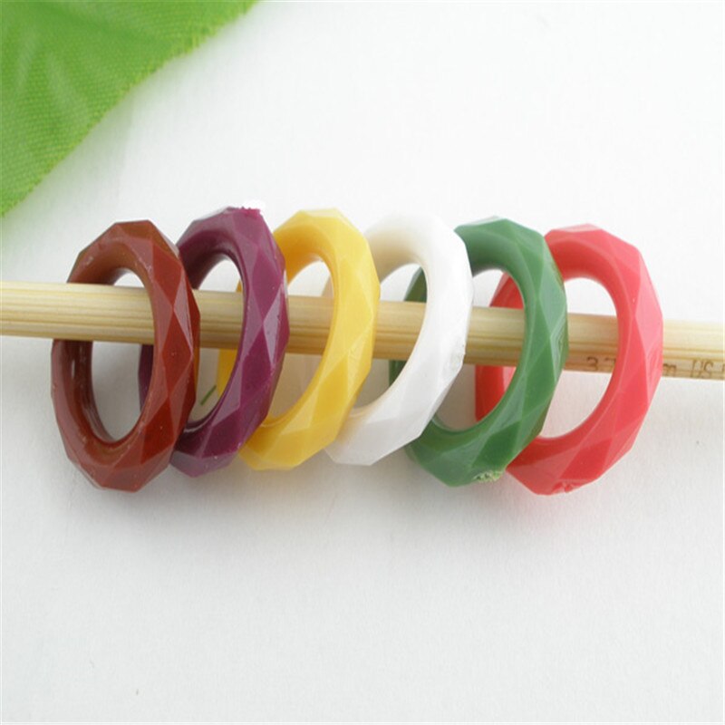 15Pcs Acrylic Knitting Stitch Markers 11 mm