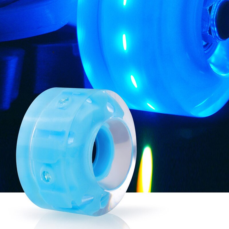 4pcs Luminous Light Up Roller Skate Wheels with Bearings Roller Skates Accessories DO2