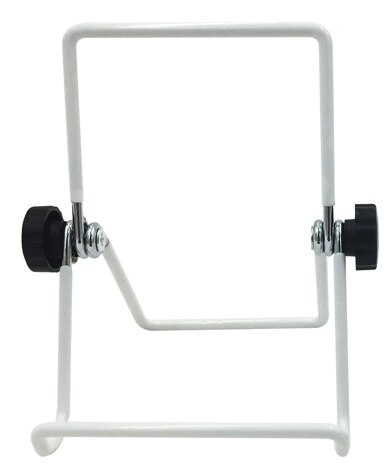 Universelle metall-tablet-halterung für ipad und samsung, faltbarer tablet-ständer, flexibler tischständer für iphone und redmi: Kleine weiße