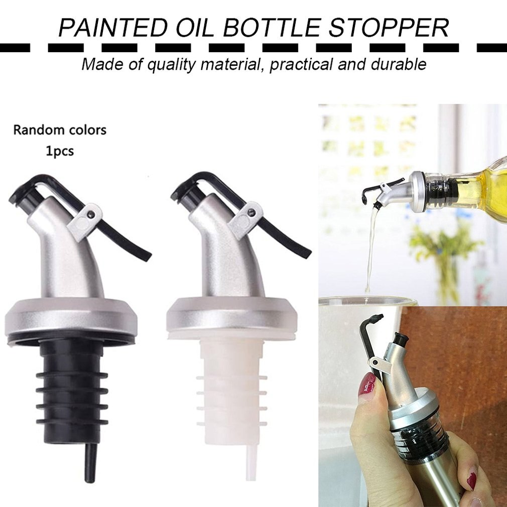 Oil Bottle Stopper Sprayer Liquor Dispenser Wine Pourers Flip Top Beer Bottle Cap Stopper Leak Proof Pourer Kitchen Color Random