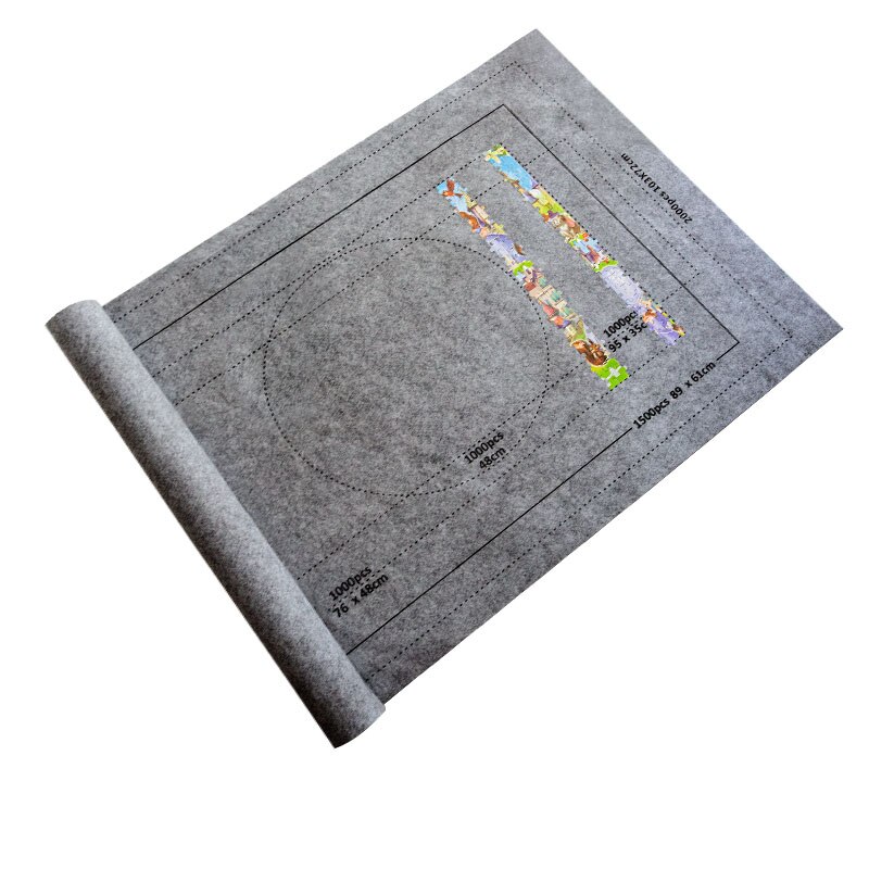 Sac de rangement de voyage Portable, tapis de Puzzle en rouleau, tapis de jeu en feutre, couverture de Puzzles jusqu'à 1500 pièces, accessoires de Puzzle,