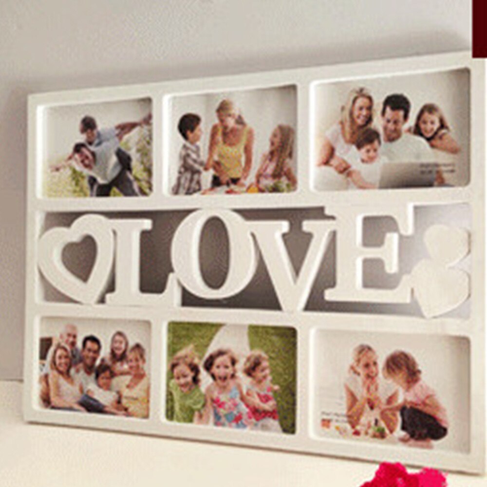 Collage Picture Frame Love Photo Frame Displays Six 6 inch Pictures