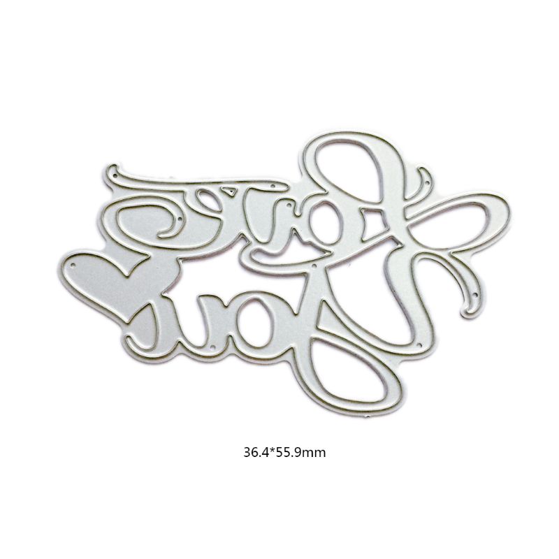 Liefde U Metalen Stansmessen Stencil DIY Scrapbooking Album Stempel Papier Card Embossing Ambachten Decor