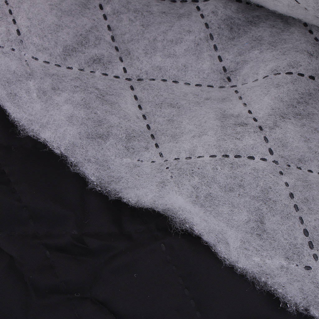 3x1 szt. Podwójnie licowana tkanina pikowana z poli/bawełny na sukienki z płaszczem w kolorze czarnym