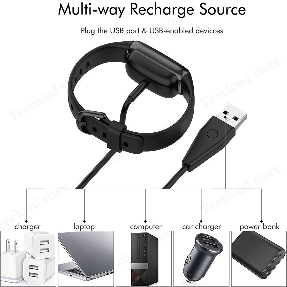 Chargeur USB de Luxe pour Fitbit 5, câble de chargement sans fil magnétique, Adapta Dock, berceau, accessoires de montre intelligente