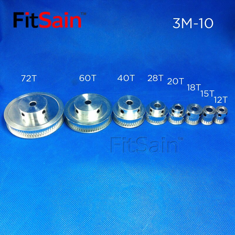 FitSain-3M Width 10mm rubber timing belt conveyor belt with synchronous belt belt