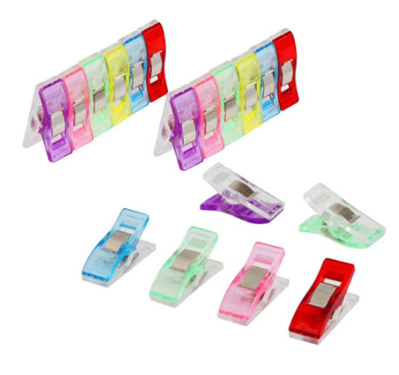 1/5/10 Pcs Naaien Clips Multicolor Plastic Clips Stof Klemmen Patchwork Craft Clips Kleding Clips Houder Quilten Clip