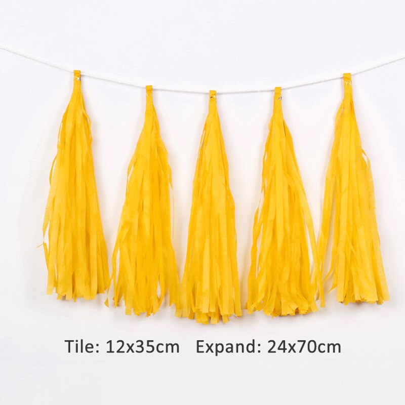 1 conjunto multi purpose estilo europeu festa de aniversário suprimentos chá de fraldas tecido diy borla guirlanda decoração do casamento crepe papel