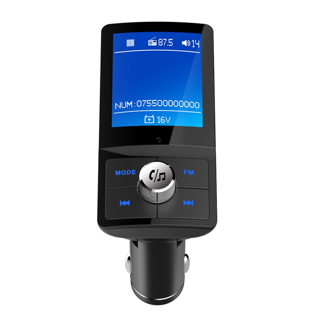 Bluetooth Fm-zender Aux Charger Draadloze Handsfree Adapter Auto Kit MP3 Speler Met Usb-poorten