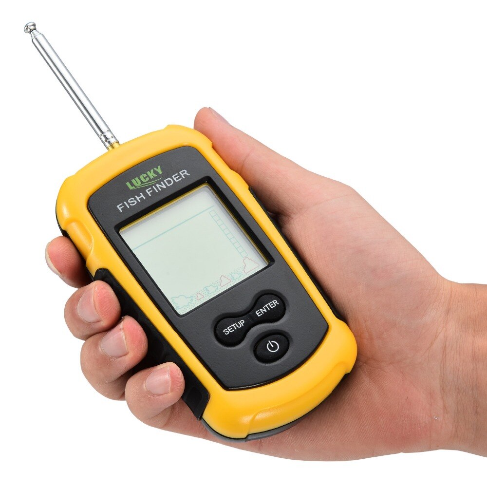 Portable Lucky Fishing Finder ffcw1108-1 Sonar Wireless FindFish Sounder Echo Fish Finder with 400feet operating Range LureFish