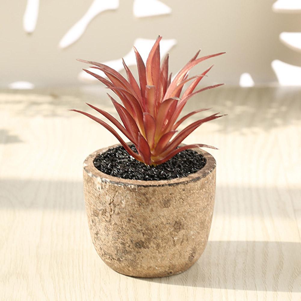 4Pcs/Set Simulation Succulent Plants Artificial Potted Plant Indoor Ornaments