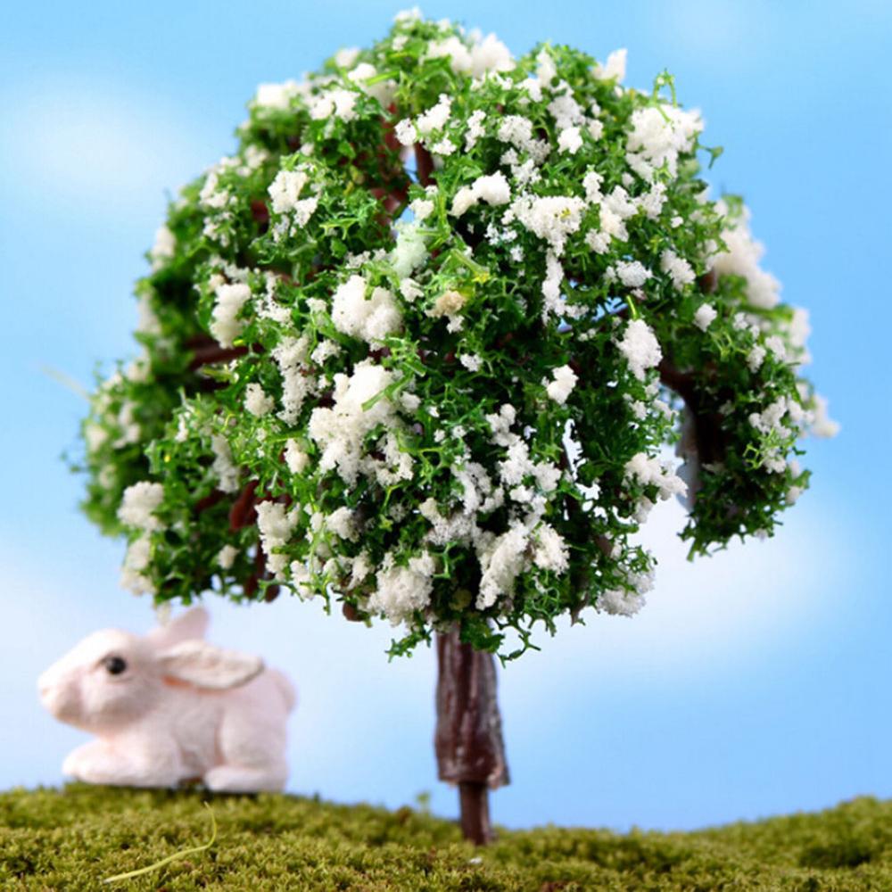1 stk mini tre terrarium plante figurer hage miniatyr harpiks håndverk mikro landskap bonsai kunstig fe hage forsyninger: 5