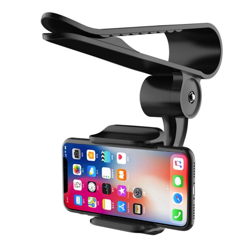 US Car Sun Visor Clip Mount GPS Mobile Phone Holder Stand Bracket 360° Rotatable