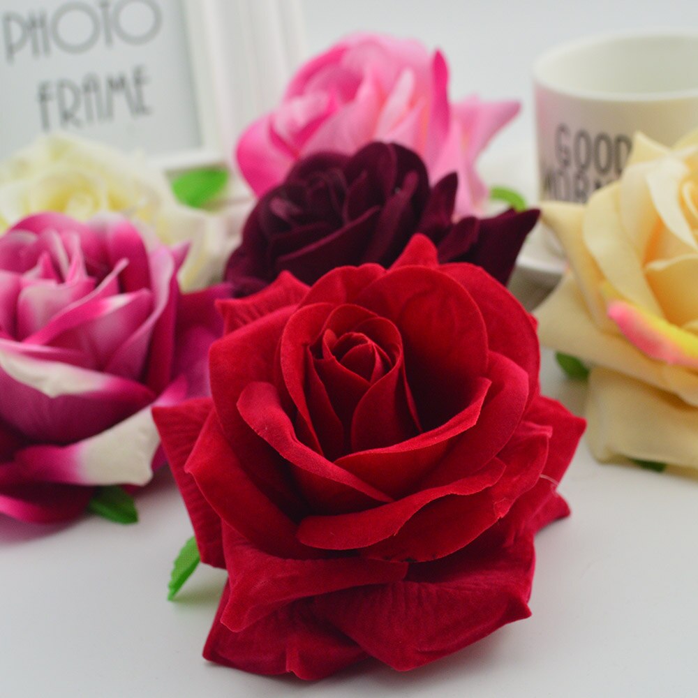 50 stk silke roser hoved til hjemmet bryllup dekoration valentinsdag gør-det-selv kranse vaser billig kunstig blomstervæg