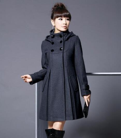 Autumn Winter Maternity Coat Maternity Clothing jacket trench Women Maternity outerwear maternity clothes Pregnant coat: Dark Gray / S