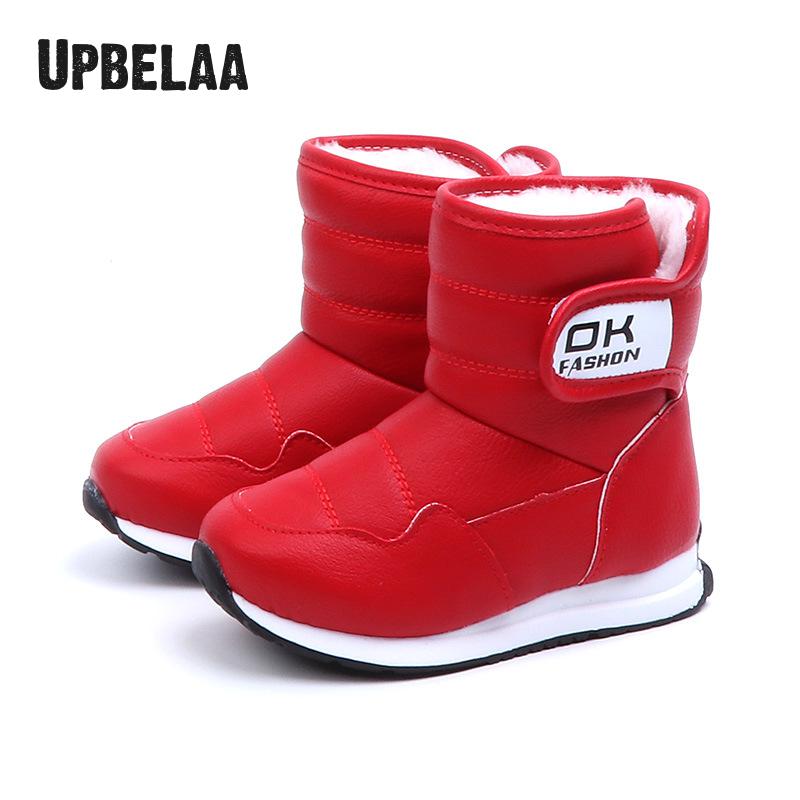Kinderen Schoenen Winter Jongens Laarzen Katoen Pluche Mode Camouflage Kinderen Korte Laarzen Outdoor Waterdichte Meisjes Snowboots Antislip