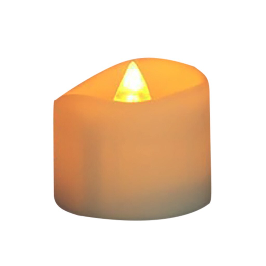 Electronic Candle Lamp With Corrugated Small Tea Wax Timer Function Candle Lamp Flameless Flickering Halloween Weeding Decor: A