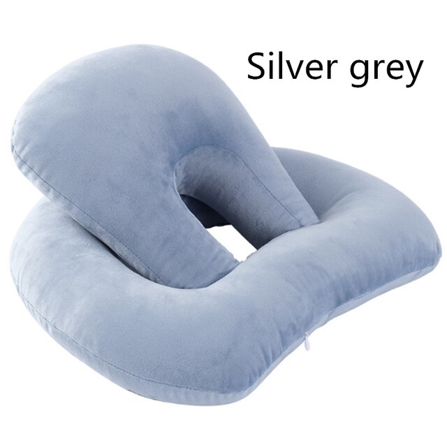 Oreiller de bureau multifonction pour dormir, voyage, Portable, innovant, corps, dos, pliable, protection du cou: BLEU CIEL