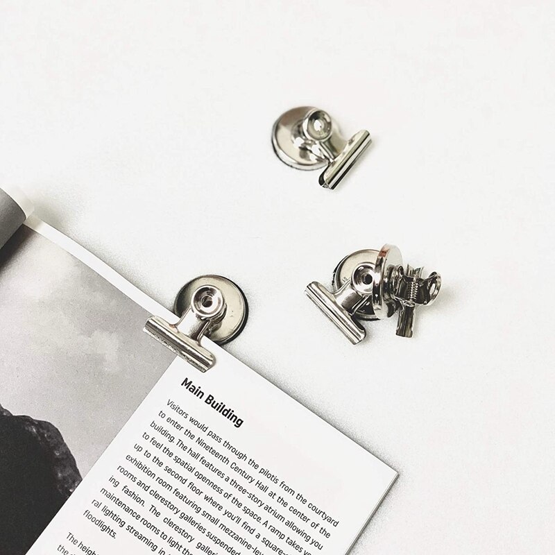 40 Pack Magnetic Clips,Scratch-Free Refrigerator Strong Magnet Clips,Binder Clips Paper Clamps,Whiteboard Magnets Clips