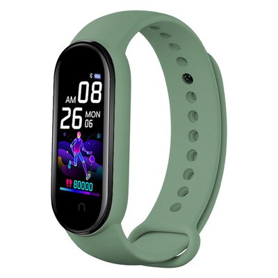 115 Plus Smart Uhr Bluetooth Sport Uhren Gesundheit Smart Armband Herz Rate Fitness Schrittzähler Armband Wasserdicht Männer Uhr: M5green