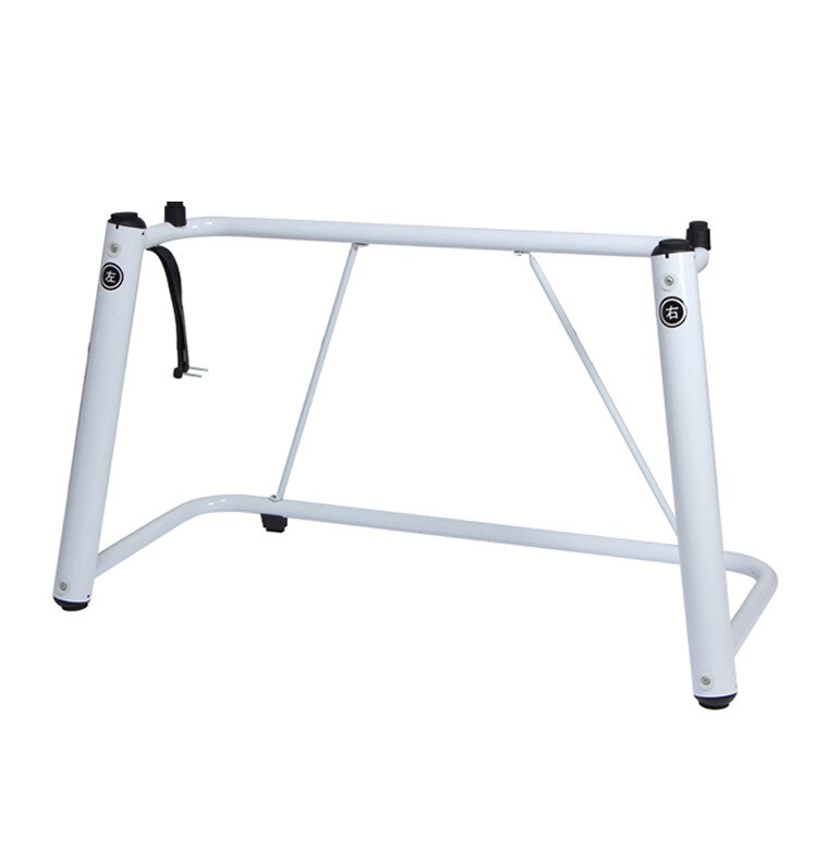 Keyboard Stand U Style Thickening Metal Tube Strong Durable for Electronic Digital Piano Adjustable Heavy-Duty Brace Rack Holder: White