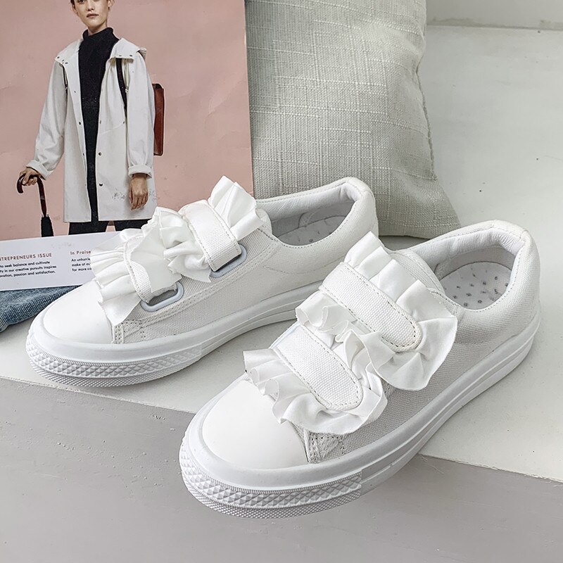 Ronde neus schoenen vrouw comfortabel en instappers casual dames sneakers modis ondiepe mond espadrilles platform instappers