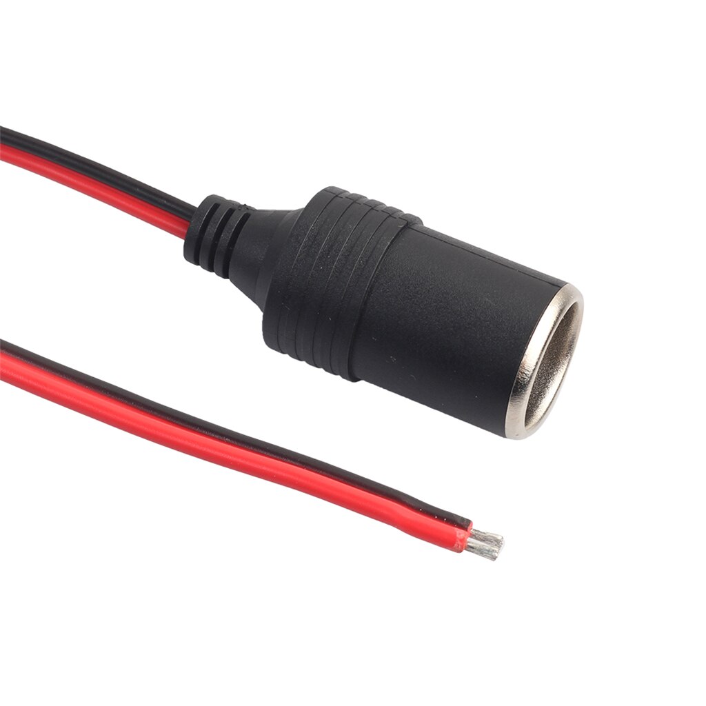 12V 24V Car Cigarette Lighter Female Socket Extension Cable Cord for Car Inverter Cleaners Tire Inflator GPS with 15A Fuse