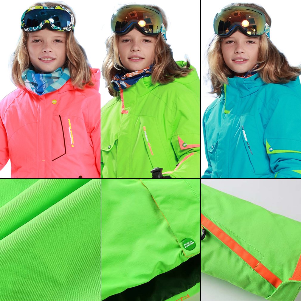 Cool Winter Outdoors Snow Ski Boy Outdoor Sports Jacket Coat Top Girl Ski Coat