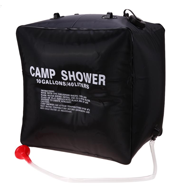 40L Opvouwbare Waterzak Zonne-energie Verwarmd Camp Pvc Douche Bag Outdoor Camping Reizen Wandelen Klimmen Bbq Picknick Water Opslag