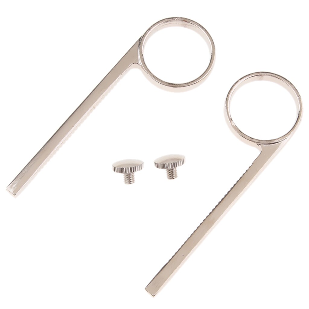 2 piezas de la trompeta de anillo de dedo con arreglar tornillos para trompeta de sustitución de instrumento partes