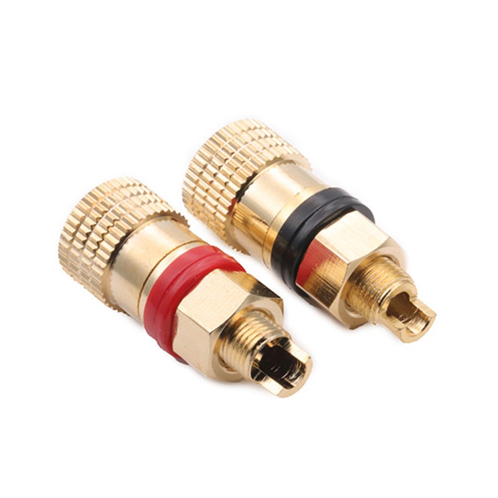 Connecteur de connexion R, borne de haut-parleur, en cuivre pur, courant élevé, Terminal de câble HIFI, connecteur de batterie au Lithium, 2 pièces