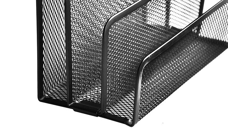 hotel home office desk compact size letter holder, Desktop organizer has 3 compartments with graduated dividers, Desktop Sorter