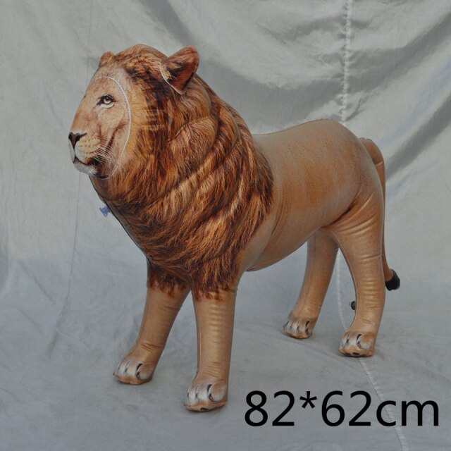 Huge Simulation Animals Inflatable Balloon Model Frog Elephant Giraffe Zebra Lion Balons Kid Birthday One1st Wild Woodland Balon: lion