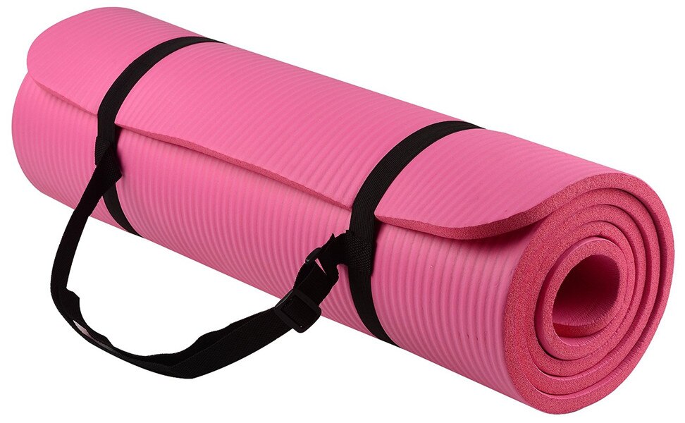 6 Kleuren Sport Yoga Mat Multifunctionele Yoga Mat Sling Strap Elastische Nbr Antislip Fitness Gym Riem Sport Oefening: Pink