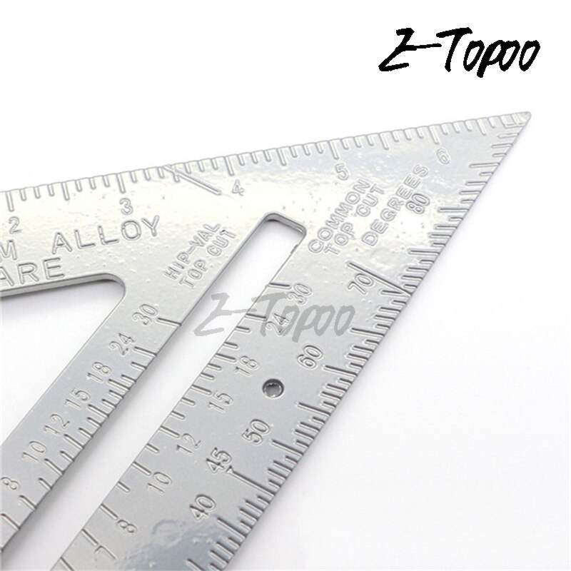 7 Inch Aluminum Speed Square Triangle Angle Protractor Measuring Tool Speed Try Square Carpenter's Measuring ruler Layout Tool