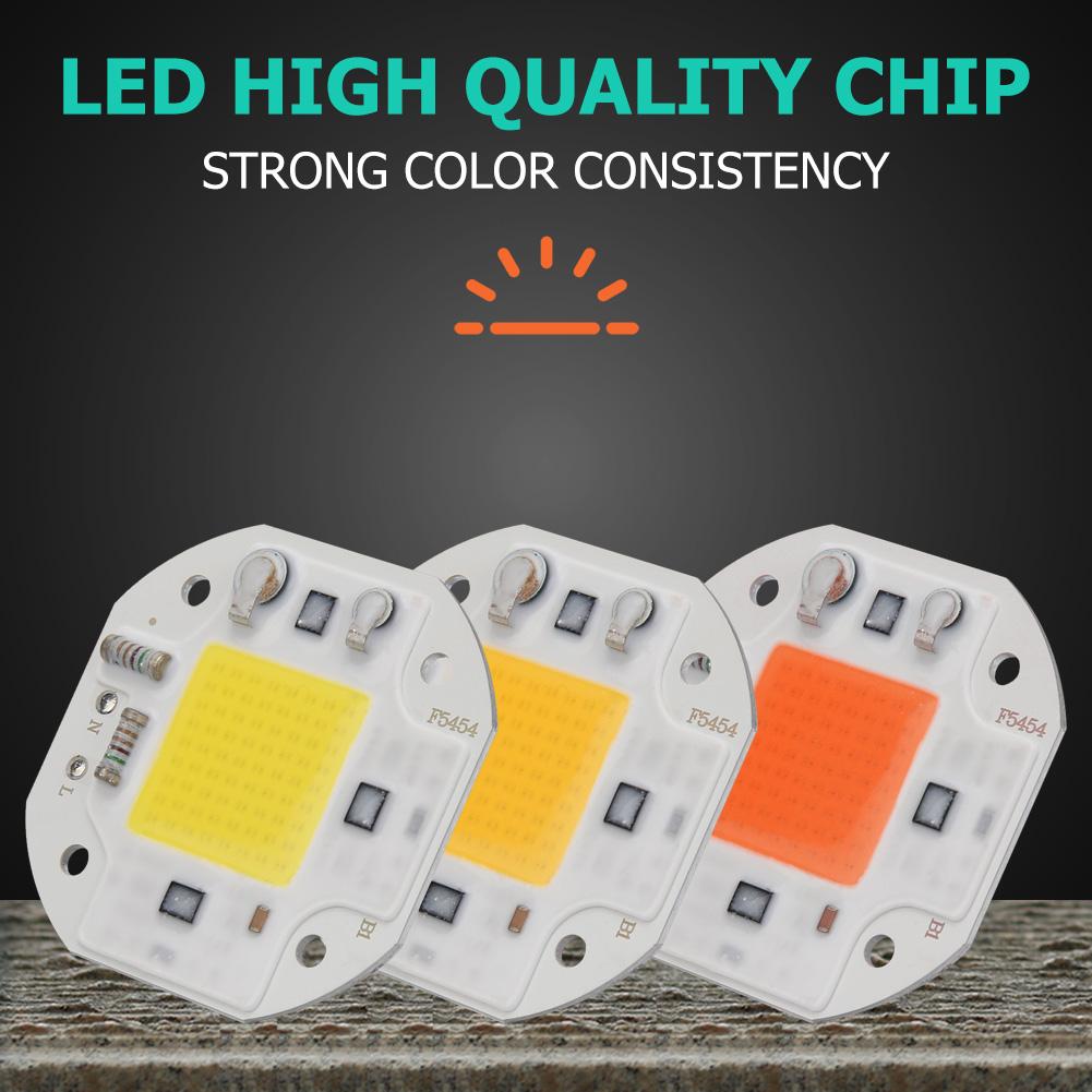 Cob Led Lamp Chip 20W Diy Spotlight Schijnwerper Ac 220V Led Lamp Overstroming Licht Chip Volledige Spectrum Wit warm Drie Licht Kleuren