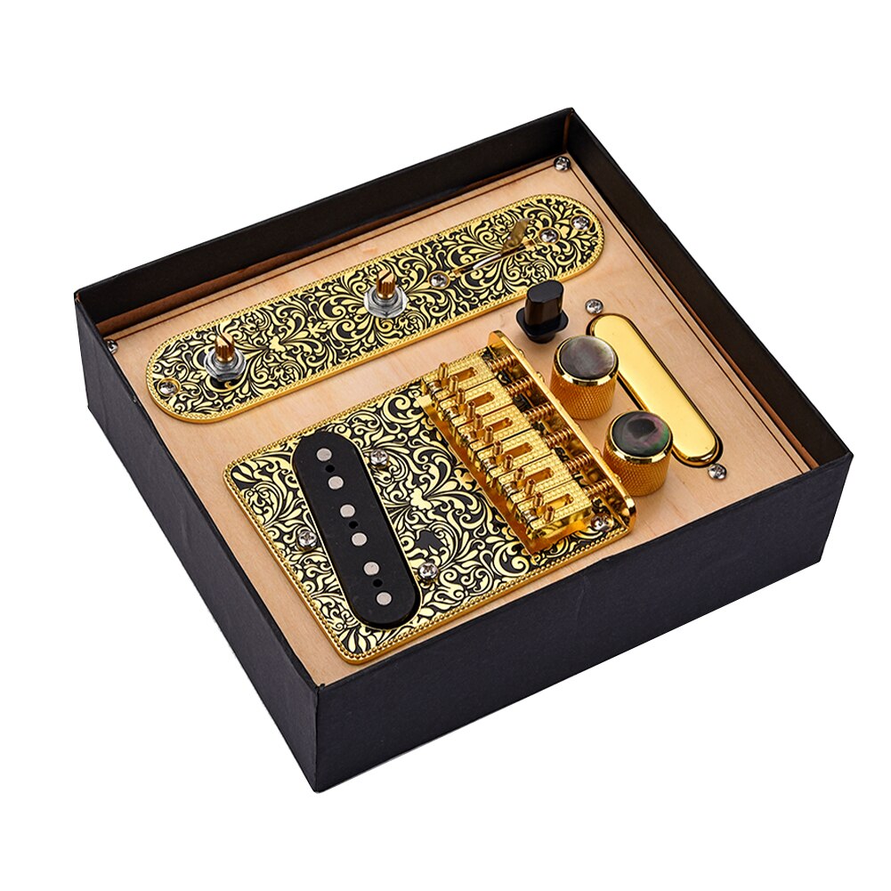 -6 Strings Saddle Bridge Plate 3 Way Switch Control Plate Neck Pickup Set For Fender TL Telecaster Electric Guitars Replace