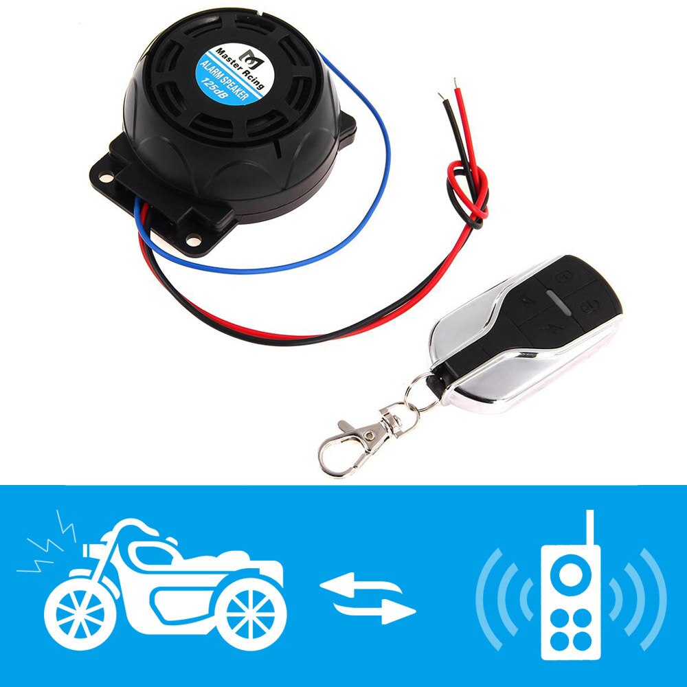 -Motorcycle Anti-Theft Alarm System Warning Lock Anti-Theft Alarm Remote Control Sensor