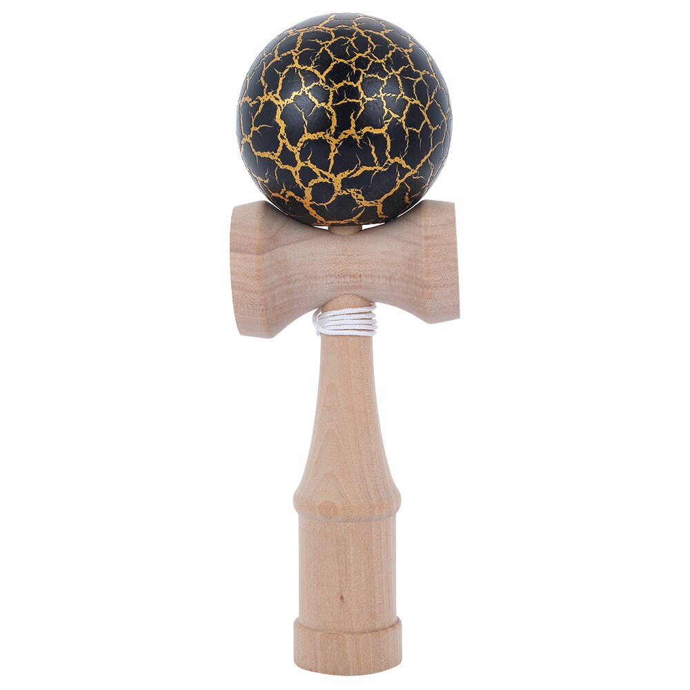 18CM Wooden Kendama Toy For Childr Adult Kandama Jumbo Balls Outdoor Kendama Krom Sport Game Toys Japneese Toy: SHINE BLACK