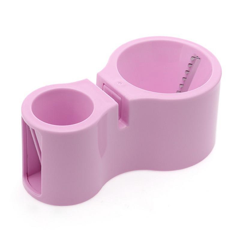Rebanador en espiral de doble cabezal, rallador de calabacín, fideos, Pasta, espagueti, cortador de verduras, pelador con afilador de cuchillos, piedra amoladora: Rosa