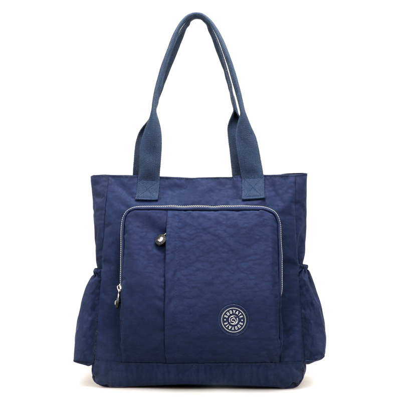 Multi-Functionele Mummie Tas Rusland Stijl Waterdichte Nylon Women's Bag Grote Capaciteit Dames Handtas: Dark Blue