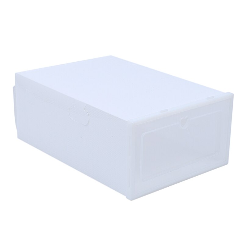 6 stk slitesterke skoesker i plast snu skoeske fortykket gjennomsiktig skuffekoffert stabelbar skoorganisator oppbevaring skohylle