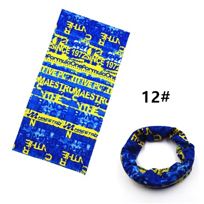 Vindtät cykel sömlös magisk bandana cykling pannband utomhus sport skid bandana huvudbonad mask cykel halsduk: 12