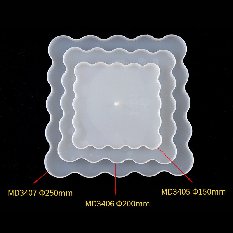 DIY Big Tray Silicone Mold Sweet Home Fluid Artist Making 3 Layer Irregular Coaster Epoxy Resin Art Supplies Epoxy Resin Molds: 3407
